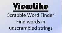 Viewlike - Use scrabble word finder to find words in scrambled strings